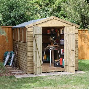 Forest 10 x 8 Pressure Treated Overlap Apex Shed