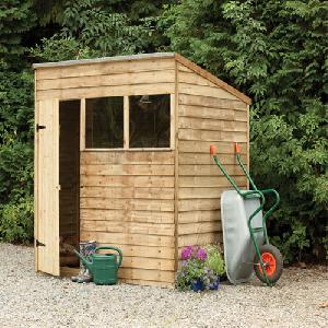 Forest 7x5 Pressure Treated Overlap Pent Shed