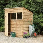 Forest 7x5 Pressure Treated Overlap Pent Shed