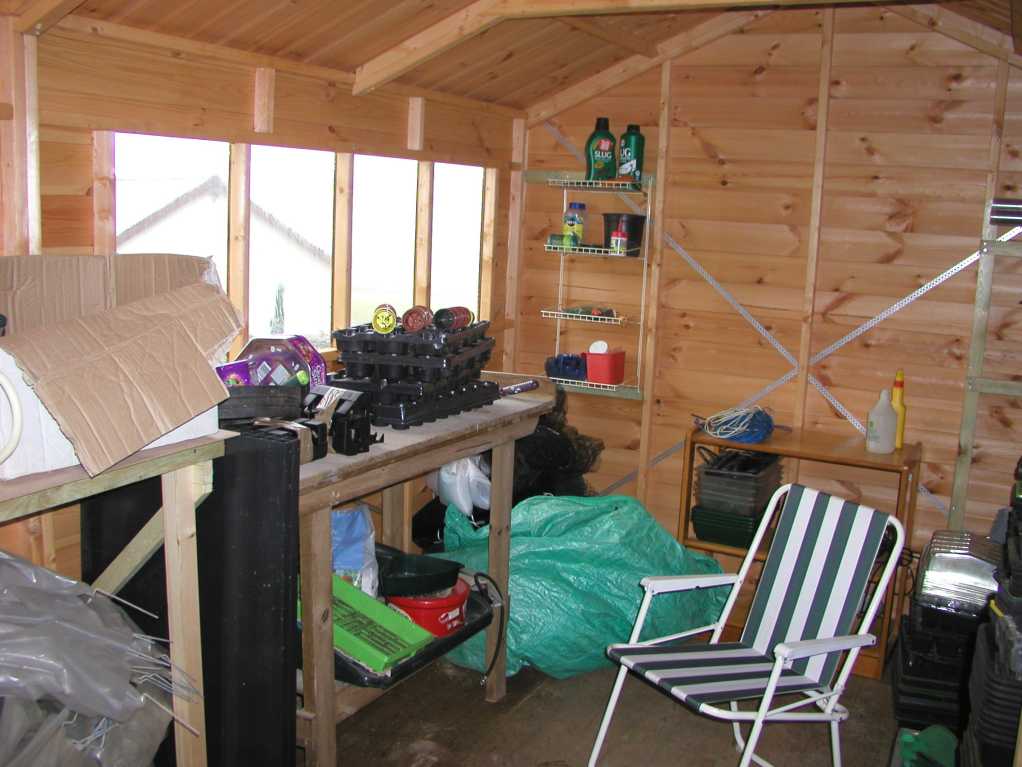 Potting Bench in Shed