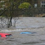River Flooding Drowning Cars