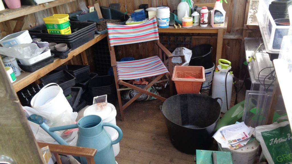 Untidy Shed Interior