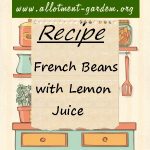 French Beans with Lemon Juice Recipe