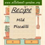 Mild Piccalilli Recipe