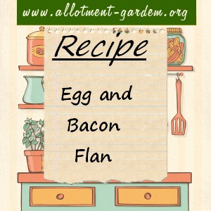 egg and bacon flan