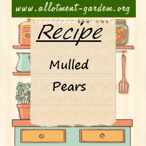 mulled pears