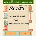 Instant Rhubarb Fool (without the custard) Recipe
