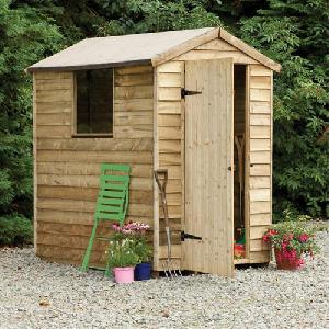 Forest 6x4 Pressure Treated Overlap Apex Shed