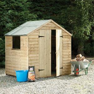 Forest 7x5 Pressure Treated  Overlap Apex Shed