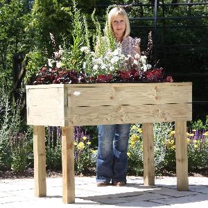 Wooden Raised Bed Table from Patio Growing - Allotment Shop